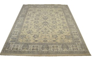 Vanilla Cream Floral 12X15 Oushak Chobi Oriental Rug