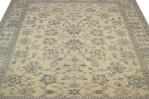 Vanilla Cream Floral 12X15 Oushak Chobi Oriental Rug