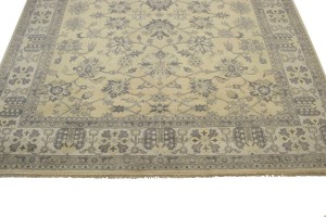 Vanilla Cream Floral 12X15 Oushak Chobi Oriental Rug