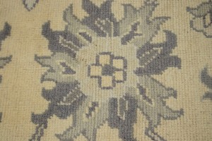 Vanilla Cream Floral 12X15 Oushak Chobi Oriental Rug