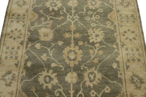 Warm Stone Floral 4X6 Oushak Chobi Oriental Rug