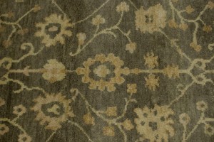 Warm Stone Floral 4X6 Oushak Chobi Oriental Rug