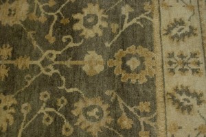 Warm Stone Floral 4X6 Oushak Chobi Oriental Rug