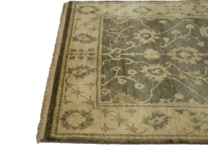 Warm Stone Floral 4X6 Oushak Chobi Oriental Rug