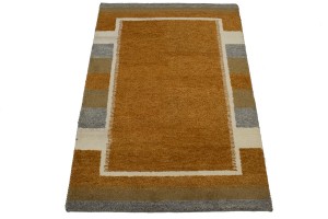 Rust Orange Tribal 4X6 Indo-Gabbeh Oriental Rug