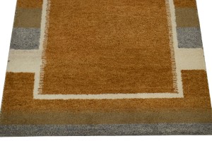 Rust Orange Tribal 4X6 Indo-Gabbeh Oriental Rug