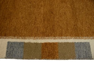 Rust Orange Tribal 4X6 Indo-Gabbeh Oriental Rug