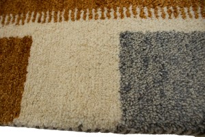 Rust Orange Tribal 4X6 Indo-Gabbeh Oriental Rug