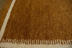 Rust Orange Tribal 4X6 Indo-Gabbeh Oriental Rug