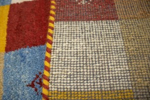 Multicolored Checkered 4X6 Indo-Gabbeh Oriental Rug
