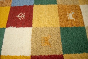 Multicolored Checkered 4X6 Indo-Gabbeh Oriental Rug