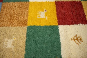 Multicolored Checkered 4X6 Indo-Gabbeh Oriental Rug