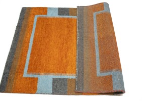 Orange Tribal 4X6 Indo-Gabbeh Oriental Rug