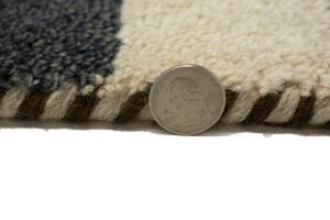 Khaki Tribal 4X6 Indo-Gabbeh Oriental Rug