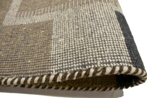 Khaki Tribal 4X6 Indo-Gabbeh Oriental Rug