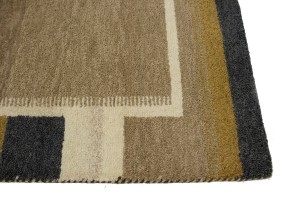Khaki Tribal 4X6 Indo-Gabbeh Oriental Rug