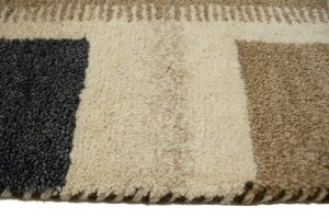 Khaki Tribal 4X6 Indo-Gabbeh Oriental Rug