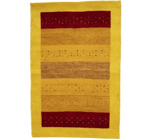 Multicolored Stripes Tribal 4X6 Indo-Gabbeh Oriental Rug
