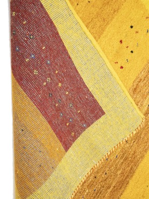 Multicolored Stripes Tribal 4X6 Indo-Gabbeh Oriental Rug