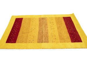 Multicolored Stripes Tribal 4X6 Indo-Gabbeh Oriental Rug