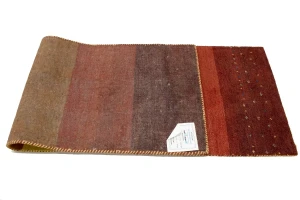 Multicolored Tribal 2'5X8'4 Indo-Gabbeh Oriental Runner Rug