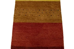 Multicolored Tribal 2'5X8'4 Indo-Gabbeh Oriental Runner Rug