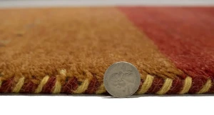 Multicolored Tribal 2'5X8'4 Indo-Gabbeh Oriental Runner Rug