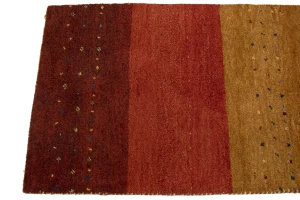 Multicolored Tribal 2'5X8'4 Indo-Gabbeh Oriental Runner Rug