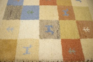 Multicolored Tribal 3X7 Indo-Gabbeh Oriental Runner Rug