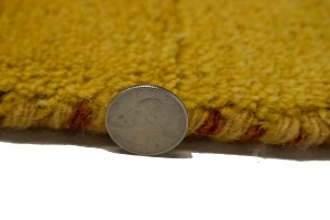 Golden Yellow Tribal 4X6 Indo-Gabbeh Oriental Rug