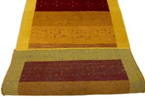 Golden Yellow Tribal 4X6 Indo-Gabbeh Oriental Rug