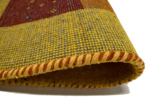 Golden Yellow Tribal 4X6 Indo-Gabbeh Oriental Rug