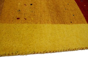 Golden Yellow Tribal 4X6 Indo-Gabbeh Oriental Rug