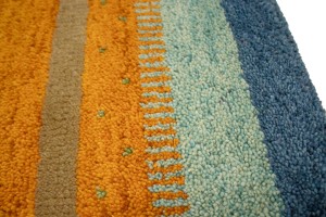 Tangerine Orange Tribal 4X6 Indo-Gabbeh Oriental Rug
