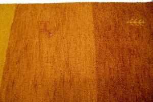 Gold & Rust Stripes 4X6 Indo-Gabbeh Oriental Rug