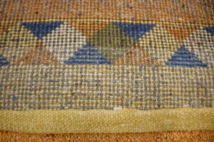 Rusty Peach Bordered Tribal 2'9X6'4 Indo-Gabbeh Oriental Rug