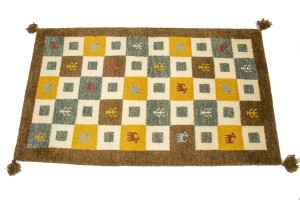 Multicolored Tribal 2X4 Indo-Gabbeh Oriental Rug