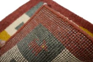 Multicolored Tribal Modern 1'5X1'5 Indo-Gabbeh Oriental Square Rug