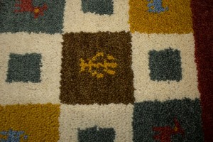 Multicolored Tribal Modern 1'5X1'5 Indo-Gabbeh Oriental Square Rug