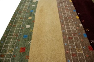 Multicolored Tribal 5X8 Indo-Gabbeh Oriental Rug