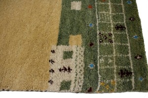 Multicolored Tribal 5X8 Indo-Gabbeh Oriental Rug