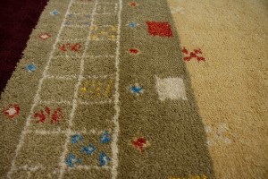 Multicolored Tribal 5X8 Indo-Gabbeh Oriental Rug