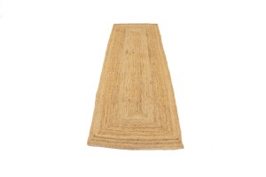 Reversible Braided Style 3X9 Jute Modern Runner Rug