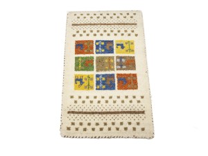 Tribal Pictorial 1'6X2'6 Indo-Gabbeh Oriental Rug