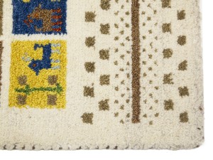 Tribal Pictorial 1'6X2'6 Indo-Gabbeh Oriental Rug