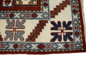 Red Geometric 5X8 Kazak Oriental Rug