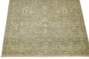 Taupe Floral Transitional 5X8 Oriental Rug