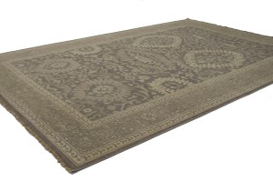 Warm Stone Floral 9X13 Transitional Oriental Rug