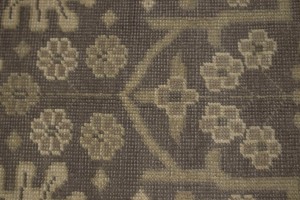 Warm Stone Floral 9X13 Transitional Oriental Rug