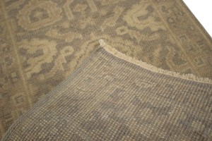 Muted Brown Floral 2X3 Chobi Oushak Oriental Rug